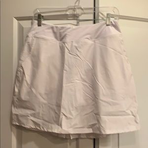 Ladies white golf skirt